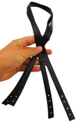 Angel Çanta Aksesuar Slim Model 70x1.2 cm Suni Deri Siyah Renk Çift Çanta Sapı - Angel Çanta Aksesuar