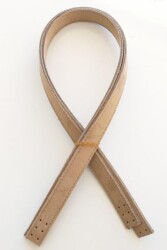 Angel Çanta Aksesuar Süet Suni Deri Bej Çift Sap 70X2 Cm - Angel Çanta Aksesuar