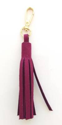 Angel Çanta Aksesuar Süet Suni Deri Bordo Çift Sap 70X2 Cm - 2