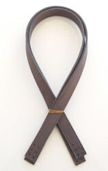 Angel Çanta Aksesuar Süet Suni Deri Gri Çift Sap 80X2 Cm - Angel Çanta Aksesuar