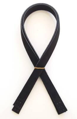 Angel Çanta Aksesuar Süet Suni Deri Siyah Çift Sap 80X2 Cm - 1