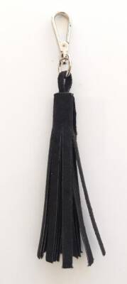 Angel Çanta Aksesuar Süet Suni Deri Siyah Çift Sap 80X2 Cm - 3