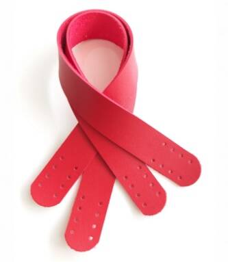 Angel Çanta Aksesuar Suni Deri El Çanta Sapı 35 Cm Kırmızı - 1