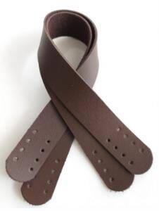 Angel Çanta Aksesuar Suni Deri El Çanta Sapı 35 Cm Koyu Kahve - 1