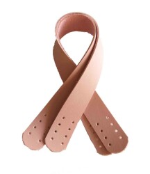 Angel Çanta Aksesuar Suni Deri El Çanta Sapı 35 Cm Pudra - Angel Çanta Aksesuar