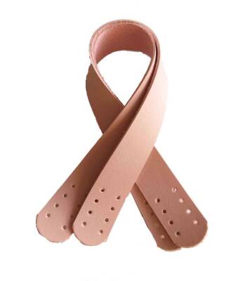 Angel Çanta Aksesuar Suni Deri El Çanta Sapı 35 Cm Pudra - 1