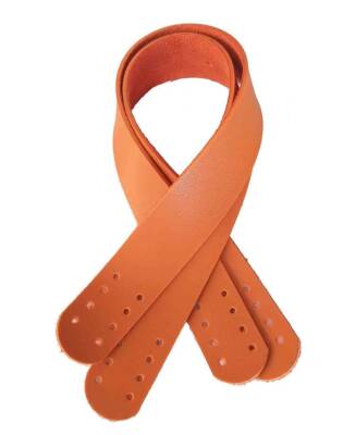 Angel Çanta Aksesuar Suni Deri El Çanta Sapı 35 Cm Turuncu - 1