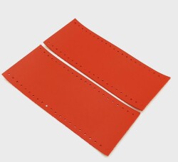 Angel Çanta Aksesuar Suni Deri Tutma Sapı Kırmızı Simit Sap 17x7.5 Cm - Angel Çanta Aksesuar