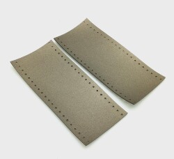 Angel Çanta Aksesuar Suni Deri Tutma Sapı Parlak Gri Simit Sap 17x7.5 Cm - Angel Çanta Aksesuar