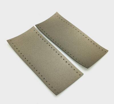 Angel Çanta Aksesuar Suni Deri Tutma Sapı Parlak Gri Simit Sap 17x7.5 Cm - 1