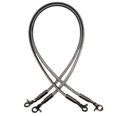 Angel Çanta Aksesuar Taşlı Kancalı Kovanlı Çift Çanta Sapı Füme Renk - 1