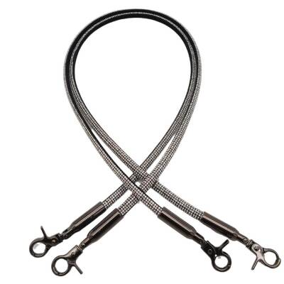 Angel Çanta Aksesuar Taşlı Kancalı Kovanlı Çift Çanta Sapı Füme Renk - 2