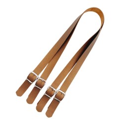 Angel Çanta Aksesuar Tokalı Model Suni Deri Bakır Renk Çift Çanta Sapı Gümüş Metal - 2