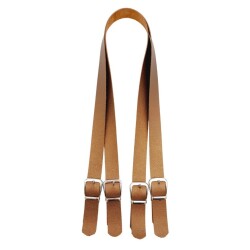 Angel Çanta Aksesuar Tokalı Model Suni Deri Bakır Renk Çift Çanta Sapı Gümüş Metal - 1