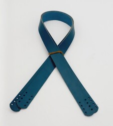 Angel Çanta Aksesuar Turkuaz Renk Gerçek Deri 70X2.3 Cm Çift Sap - Angel Çanta Aksesuar