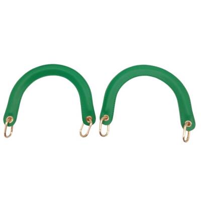 Angel Çanta Aksesuar Yaylı Halkalı Kapsüllü Suni Deri Yeşil Renk Tutma Sapı Light Gold Metalli - 2