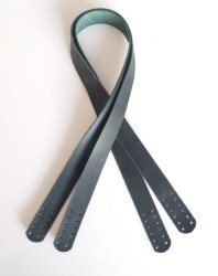 Angel Çanta Aksesuar Yeşil Crazy Oil Renk Gerçek Deri 70X2.3 Cm Çift Sap - Angel Çanta Aksesuar