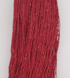 Angel Çanta Aksesuar Simli Kağıt İp Koyu Kırmızı Renk 250 gr - Angel Çanta Aksesuar