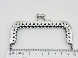 Angel Çanta Aksesuar 10 Cm Cüzdan Klipsi Silvery Renk - Angel Çanta Aksesuar