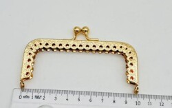 Angel Çanta Aksesuar 10 Cm Cüzdan Klipsi Light Golden Renk - Angel Çanta Aksesuar