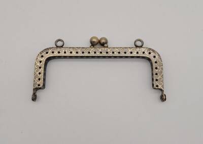 Angel Çanta Aksesuar 10.5 cm Dikdörtgen Çanta Klipsi Çanta Bursu Antik Metal - 1