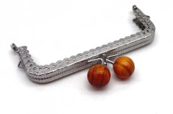 Angel Çanta Aksesuar 10.5 Cm Gümüş Renk Ahşap Toplu Cüzdan Klipsi, Cüzdan Bursu - Angel Çanta Aksesuar