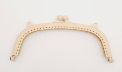 Angel Çanta Aksesuar 16 cm Plastik Cüzdan Klipsi Bej Renk - 1