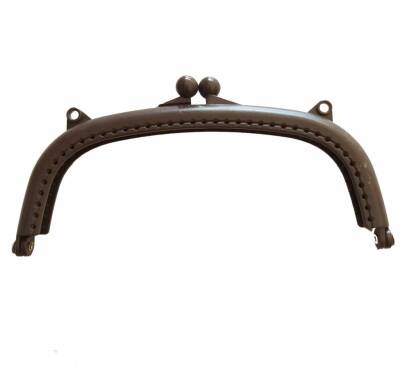 Angel Çanta Aksesuar 16 Cm Plastik Cüzdan Klipsi Koyu Kahve - 1