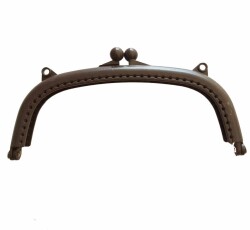 Angel Çanta Aksesuar 16 Cm Plastik Cüzdan Klipsi Koyu Kahve - Angel Çanta Aksesuar