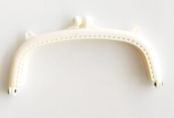 Angel Çanta Aksesuar 16 Cm Plastik Cüzdan Klipsi Krem - Angel Çanta Aksesuar