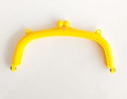 Angel Çanta Aksesuar 16 Cm Plastik Cüzdan Klipsi Sarı - Angel Çanta Aksesuar