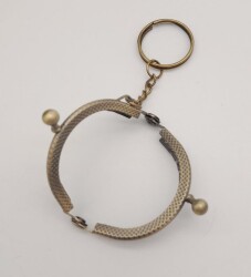 Angel Çanta Aksesuar 5 Cm Anahtarlıklı Cüzdan Klipsi Antik Metal - 2