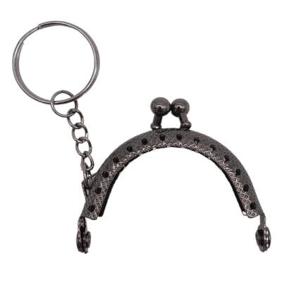 Angel Çanta Aksesuar 5 cm Anahtarlıklı Cüzdan Klipsi Füme Metal - 1