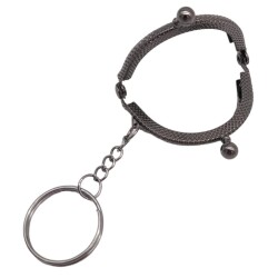 Angel Çanta Aksesuar 5 cm Anahtarlıklı Cüzdan Klipsi Füme Metal - 2