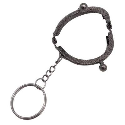 Angel Çanta Aksesuar 5 cm Anahtarlıklı Cüzdan Klipsi Füme Metal - 2