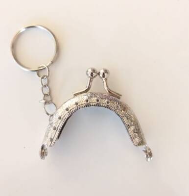 Angel Çanta Aksesuar 5 Cm, Gümüş Anahtarlıklı Cüzdan Klipsi No:40 - 1