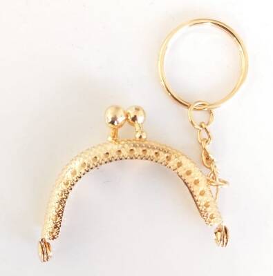 Angel Çanta Aksesuar 5 Cm, Light Gold Anahtarlıklı Cüzdan Klipsi No:43 - 1