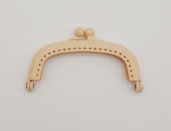 Angel Çanta Aksesuar 9 cm Plastik Cüzdan Klipsi Bej Renk - Angel Çanta Aksesuar