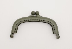 Angel Çanta Aksesuar 9 cm Plastik Cüzdan Klipsi Haki Renk - Angel Çanta Aksesuar