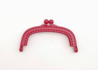 Angel Çanta Aksesuar 9 cm Plastik Cüzdan Klipsi Koyu Fuşya Renk - 1