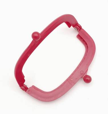 Angel Çanta Aksesuar 9 cm Plastik Cüzdan Klipsi Koyu Fuşya Renk - 2