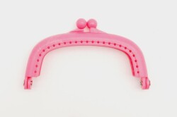 Angel Çanta Aksesuar 9 cm Plastik Cüzdan Klipsi Koyu Pembe Renk - Angel Çanta Aksesuar