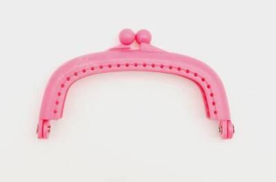 Angel Çanta Aksesuar 9 cm Plastik Cüzdan Klipsi Koyu Pembe Renk - 1