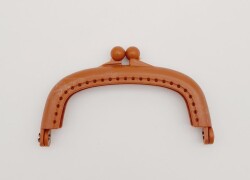 Angel Çanta Aksesuar 9 cm Plastik Cüzdan Klipsi Taba Renk - Angel Çanta Aksesuar