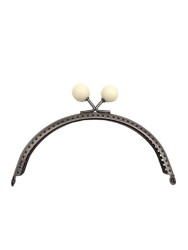 Angel Çanta Aksesuar Cüzdan Klipsi 13 Cm Kremtoplu Füme Metalli - Angel Çanta Aksesuar