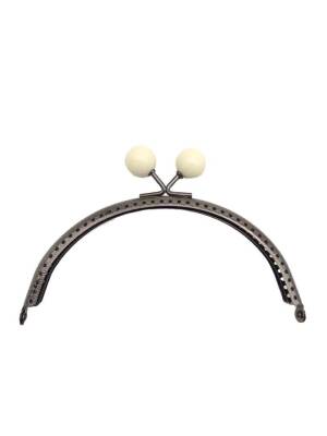 Angel Çanta Aksesuar Cüzdan Klipsi 13 Cm Kremtoplu Füme Metalli - 1