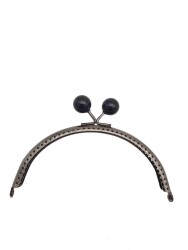 Angel Çanta Aksesuar Cüzdan Klipsi 13 Cm Siyah Toplu Füme Metalli - Angel Çanta Aksesuar