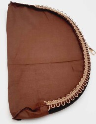 Angel Çanta Aksesuar D Model 30X20 Cm Dikilmiş Fermuarlı Astar Koyu Kahve Renk - Angel Çanta Aksesuar