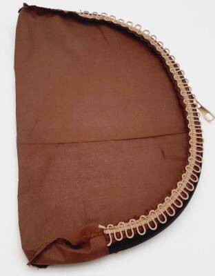 Angel Çanta Aksesuar D Model 30X20 Cm Dikilmiş Fermuarlı Astar Koyu Kahve Renk - 1