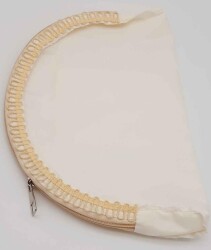 Angel Çanta Aksesuar D Model 30X20 Cm Dikilmiş Fermuarlı Astar Krem Renk - Angel Çanta Aksesuar